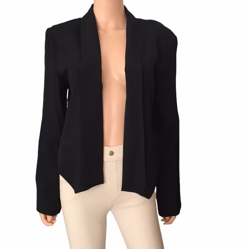 NWT LC Lauren Conrad black tie open blazer